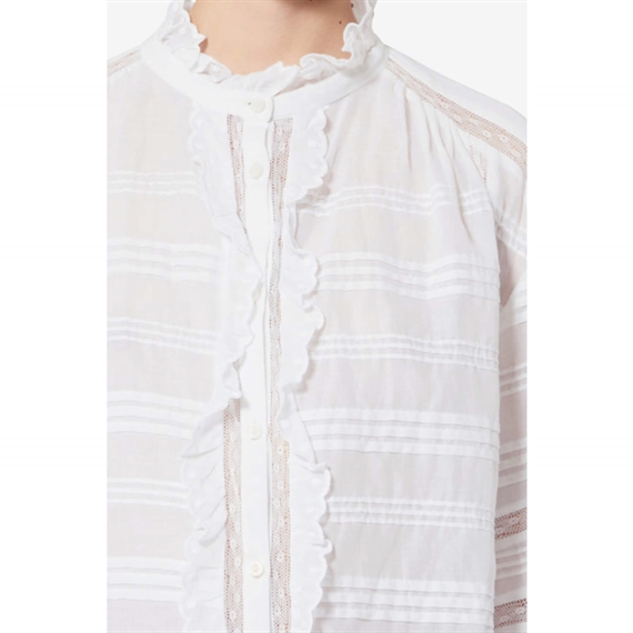 Isabel Marant Etoile Peline Skjorte, Hvid